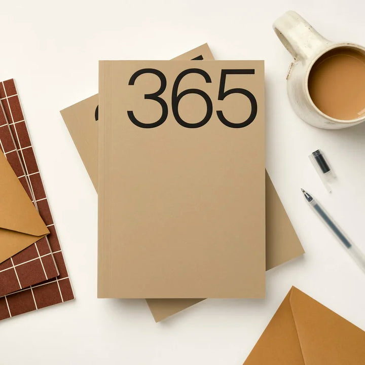 Brown 365 Undated Lay Flat Planner (A5)