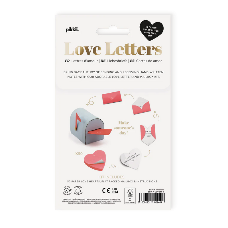Pikkii Love Letters Mailbox Note Kit