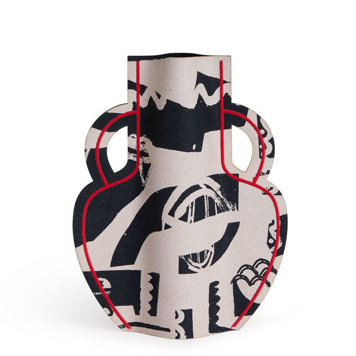 M2P Milos Amphora Large Vase Black Red