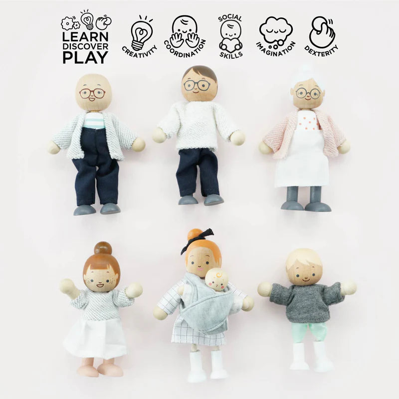 Wooden Dolls House Family - by Le Toy Van