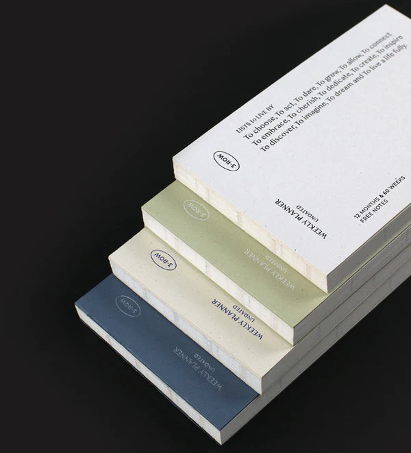 Paperian Lists To Live By Daily Weekly Light Planner in Vanilla - by Notable Designs