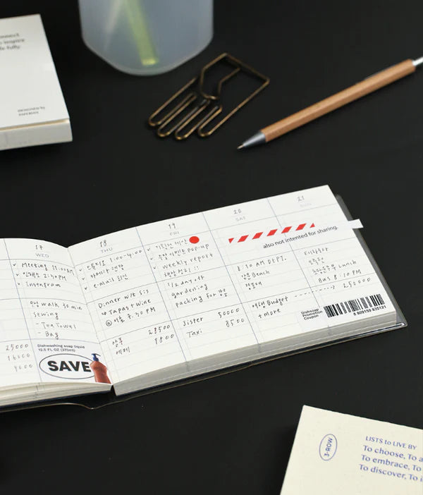 Paperian Lists To Live By Daily Weekly Light Planner in Vanilla - by Notable Designs