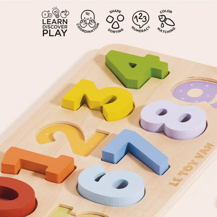 Counting Wooden Numbers Shape Sorter - by Le Toy Van