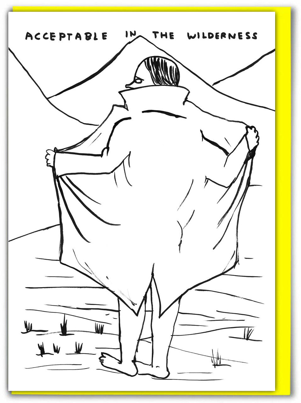 Funny Birthday Card By David Shrigley - Acceptable In The Wilderness