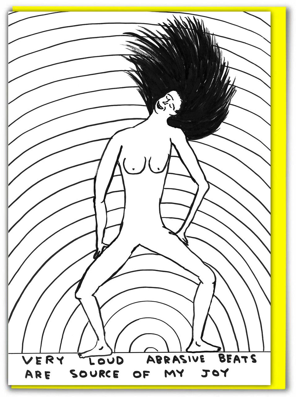 Funny Birthday Card By David Shrigley - Very Loud Beats