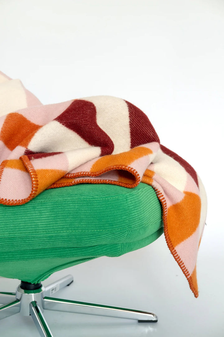 Studie Orange Wool Blanket