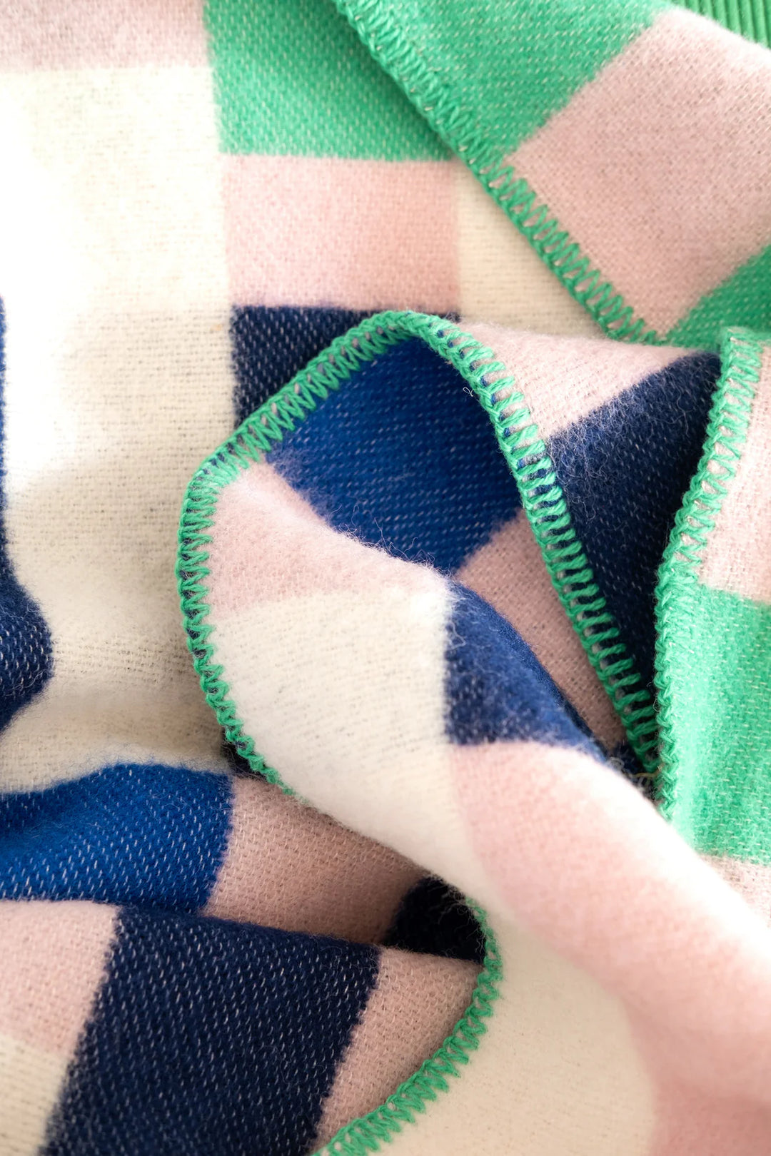 Studie Cobalt Wool Blanket By Sophie Home