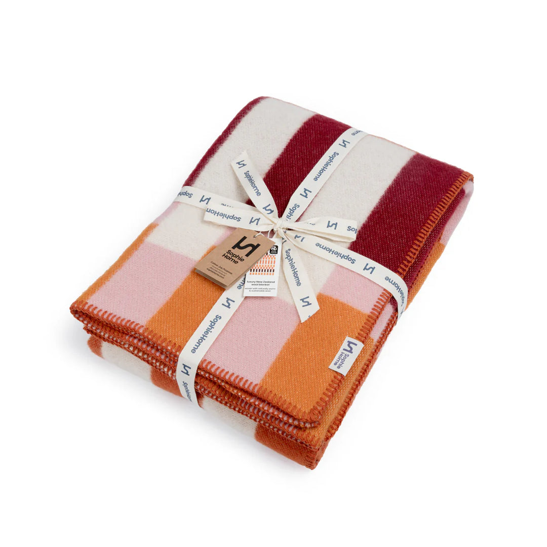 Studie Orange Wool Blanket