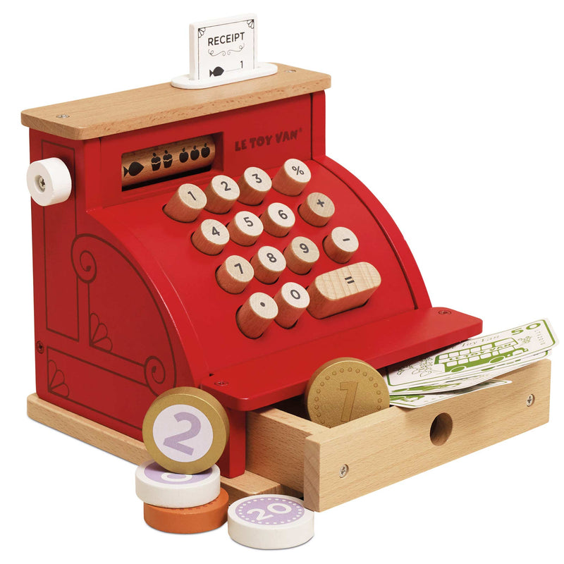 Le Toy Van Shop Till Cash Register & Money