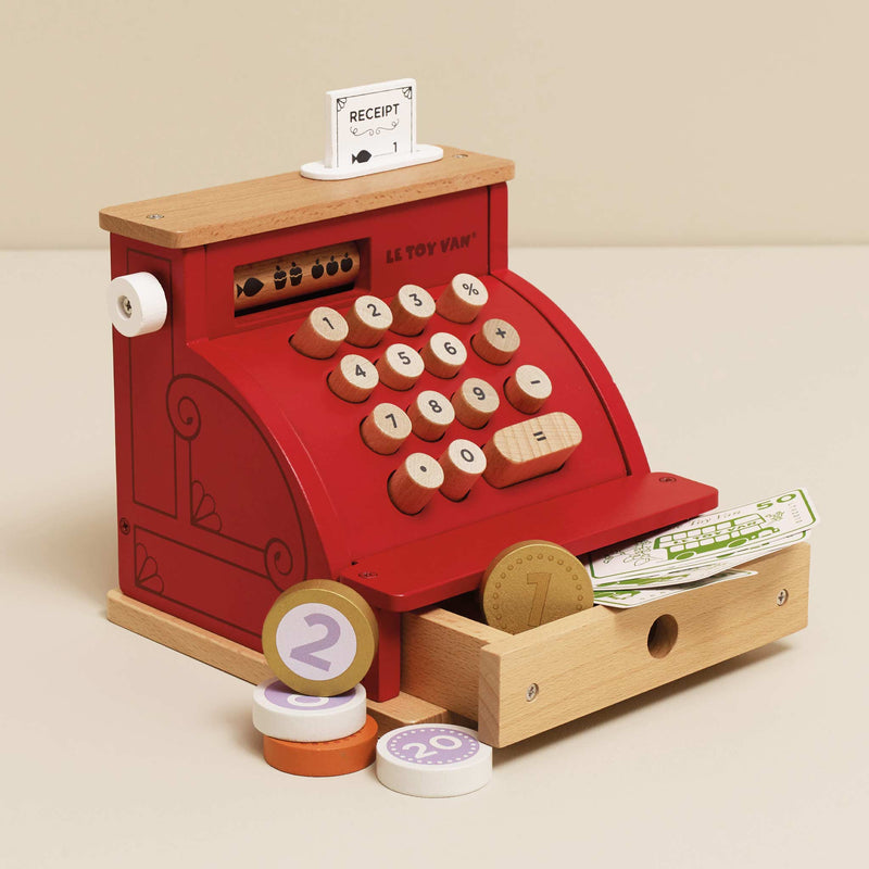 Le Toy Van Shop Till Cash Register & Money