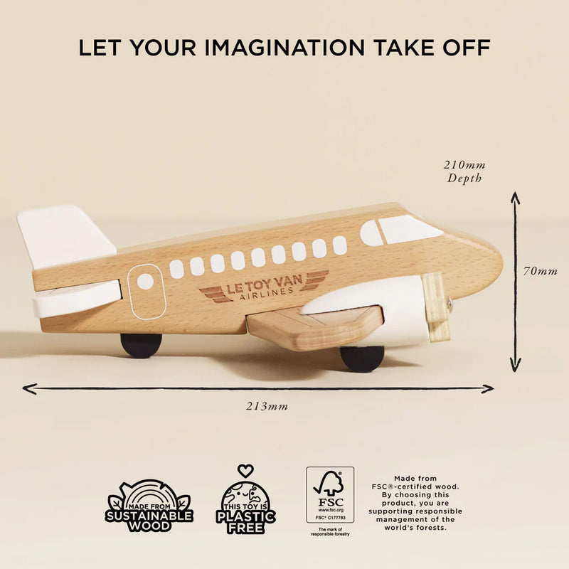Le Toy Van Wooden Toy Plane