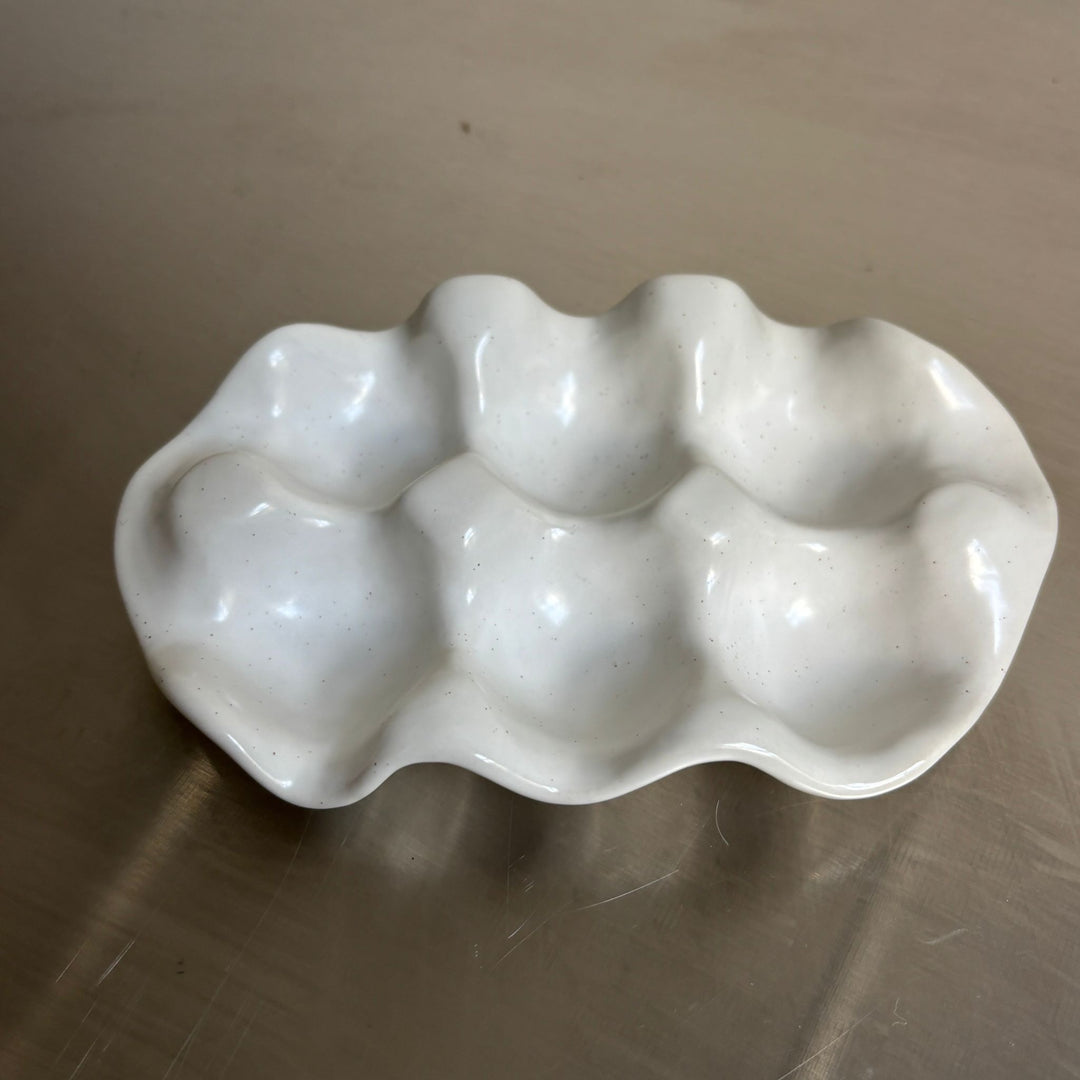 Ceramic Egg Cart Tray