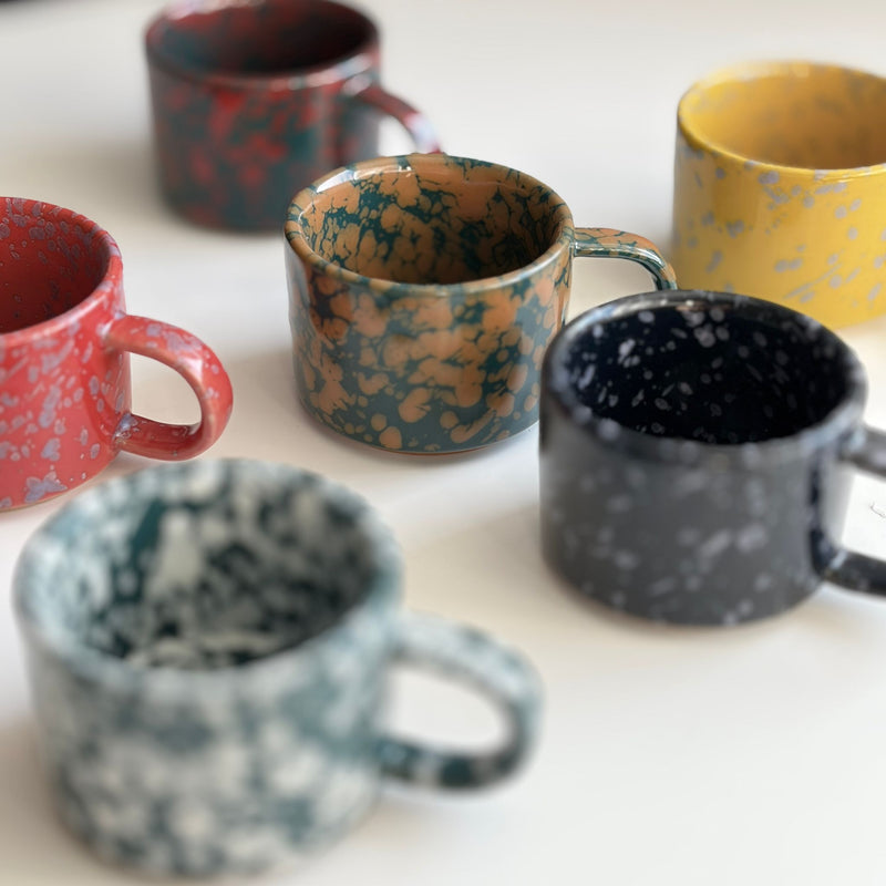 Speckled Green Ceramic Espresso Mug