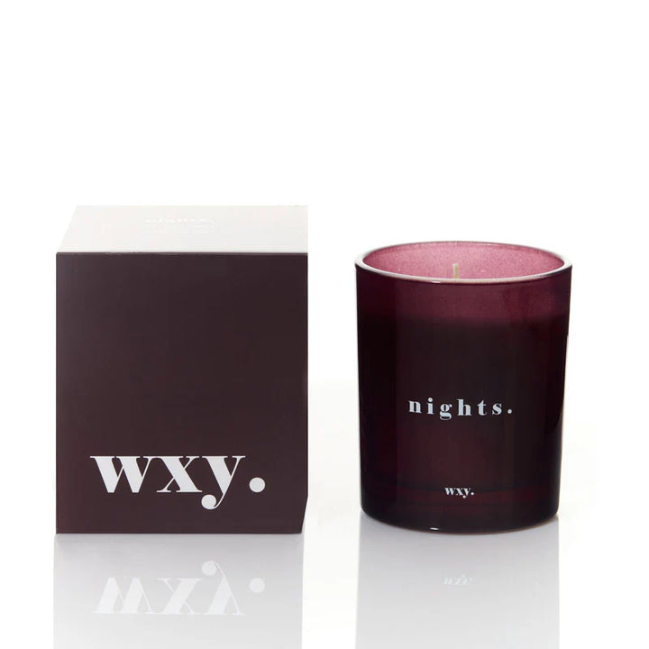 Nights 7oz Candle: Bourbon + Tobacco Leaf - Wxy.