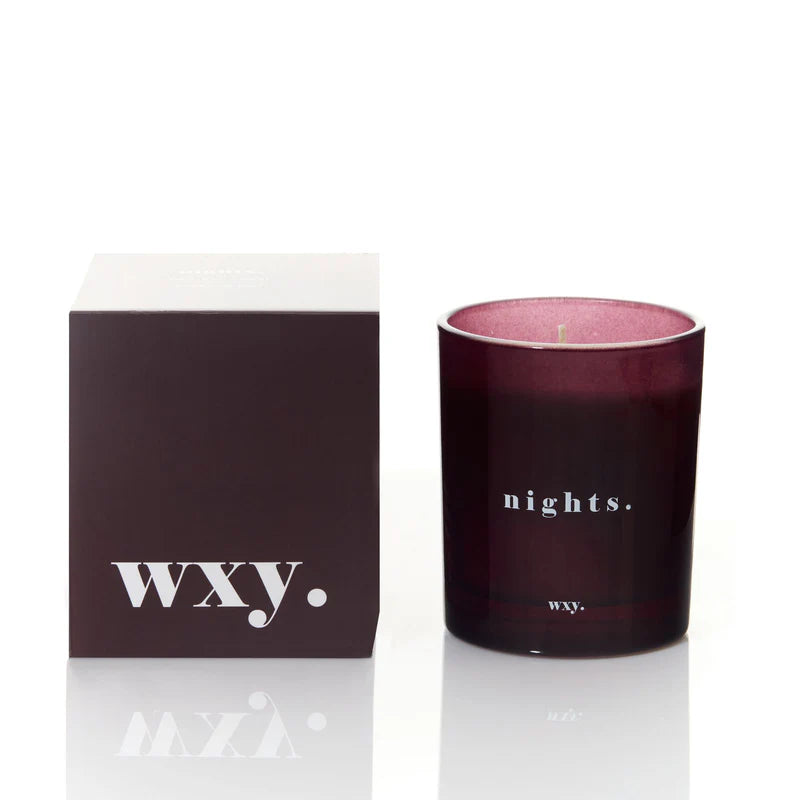WXY Nights 7oz Candle: Bourbon + Tobacco Leaf