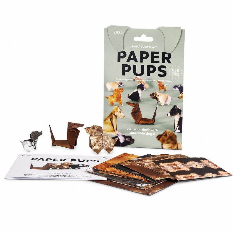Pikkii Paper Pups DIY Origami Kit