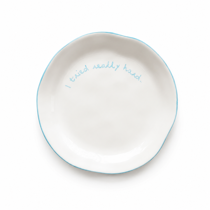 MÆGEN Statement Plate 'I Tried Really Hard'