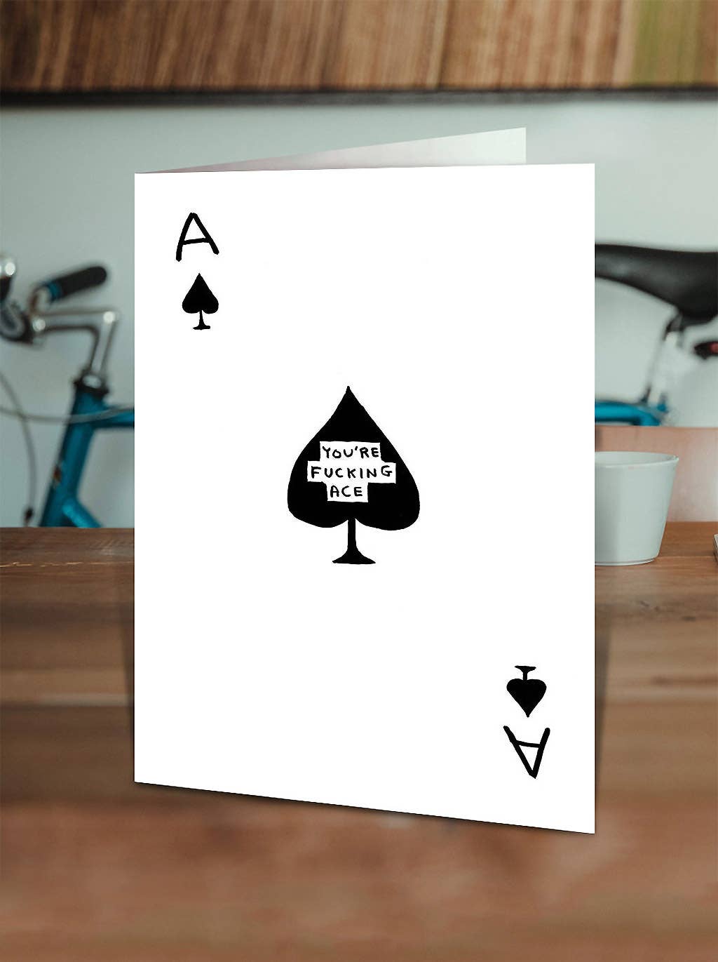 Funny Greetings Card By David Shrigley - You're Fucking Ace