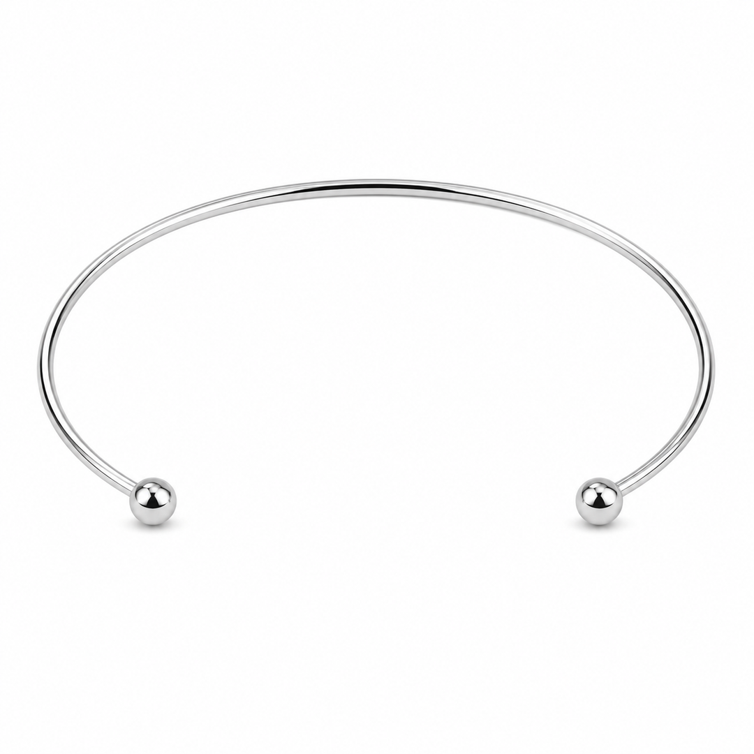 Stainless Steel Solid Ball Necklace