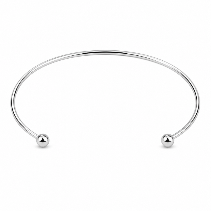 Stainless Steel Solid Ball Necklace