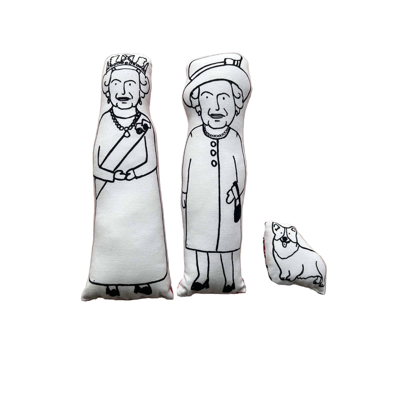 Fat Hen And Flo Sew Your Own Queen Cushion Kit Queen Elizabeth II