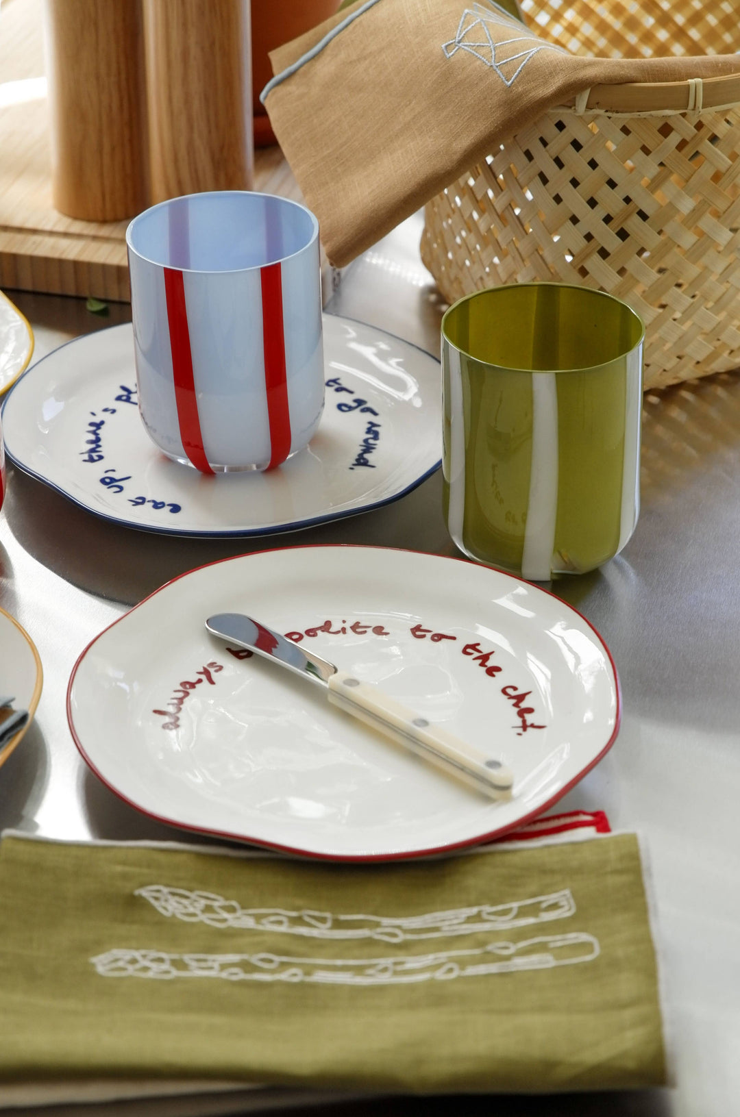 Statement Plate - 'eat up there's plenty more to go around.'