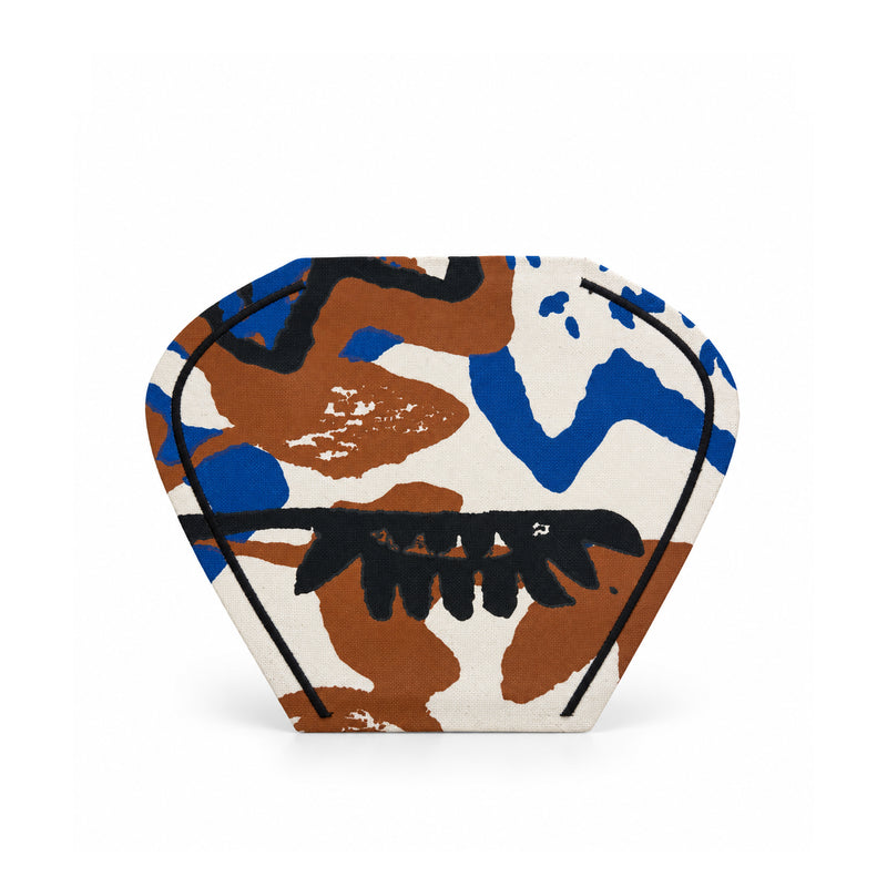 M2P Crete Cup Vase Black Blue Clay