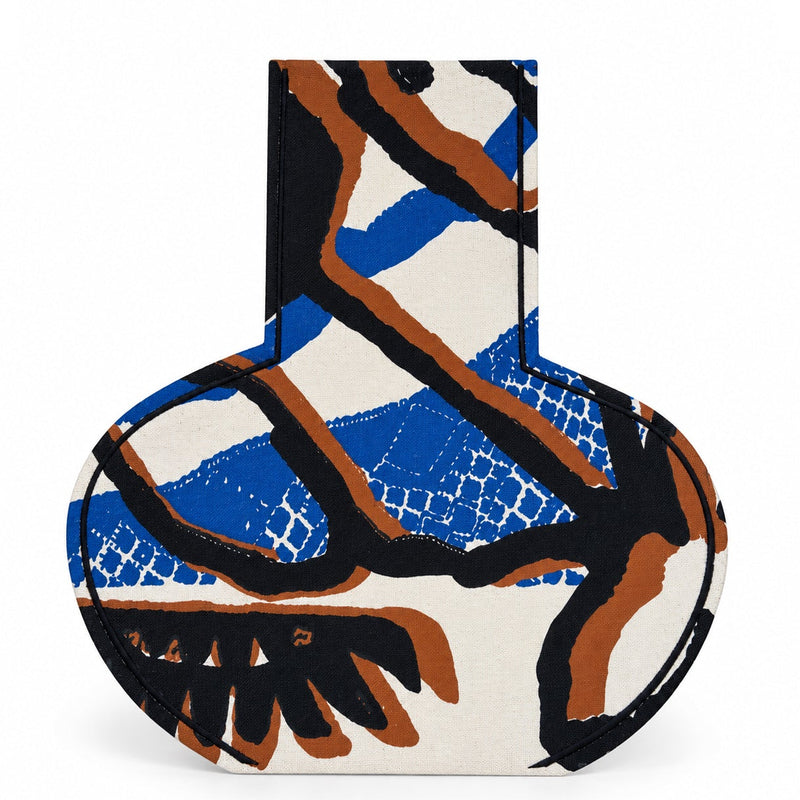 M2P Crete Lekythos Large Vase Black Blue Clay
