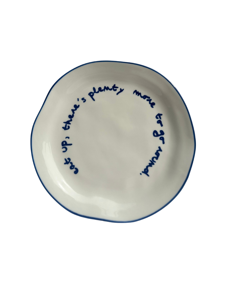 MÆGEN Statement Plate 'Eat Up There's Plenty More To Go Around.'