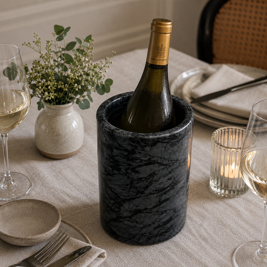 Black Marble Bottle Holder/Cooler