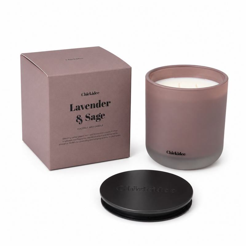 Chickidee Lavender & Sage Core Candle