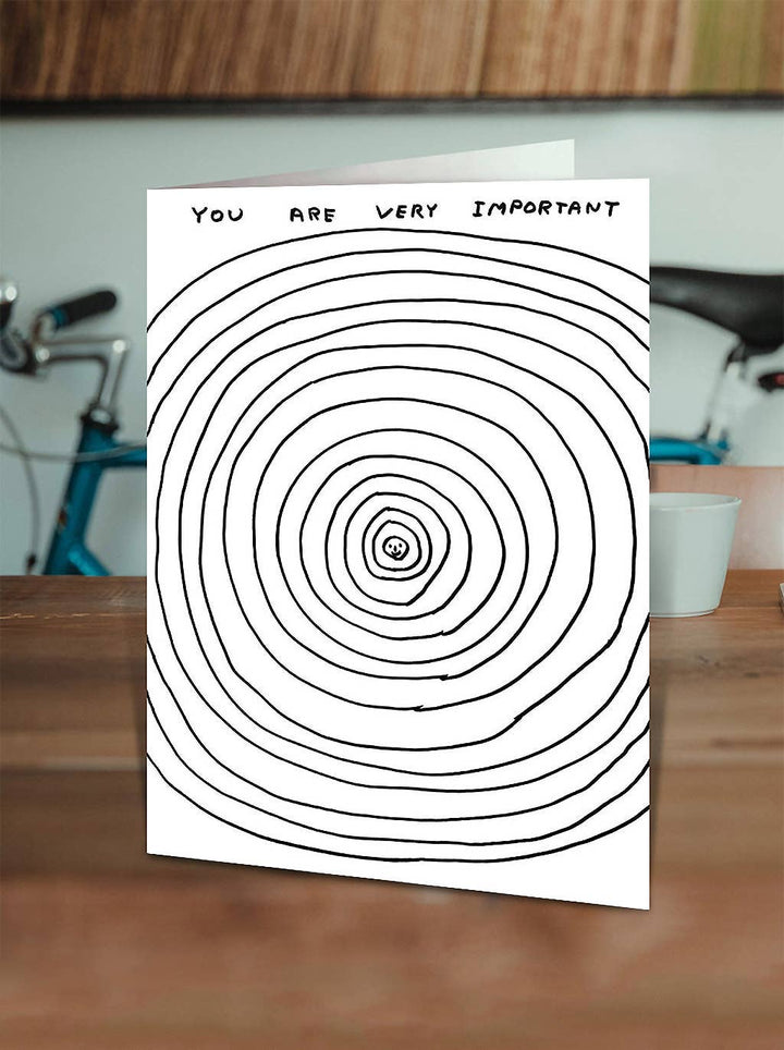 Funny Greetings Card By David Shrigley - You Are Important