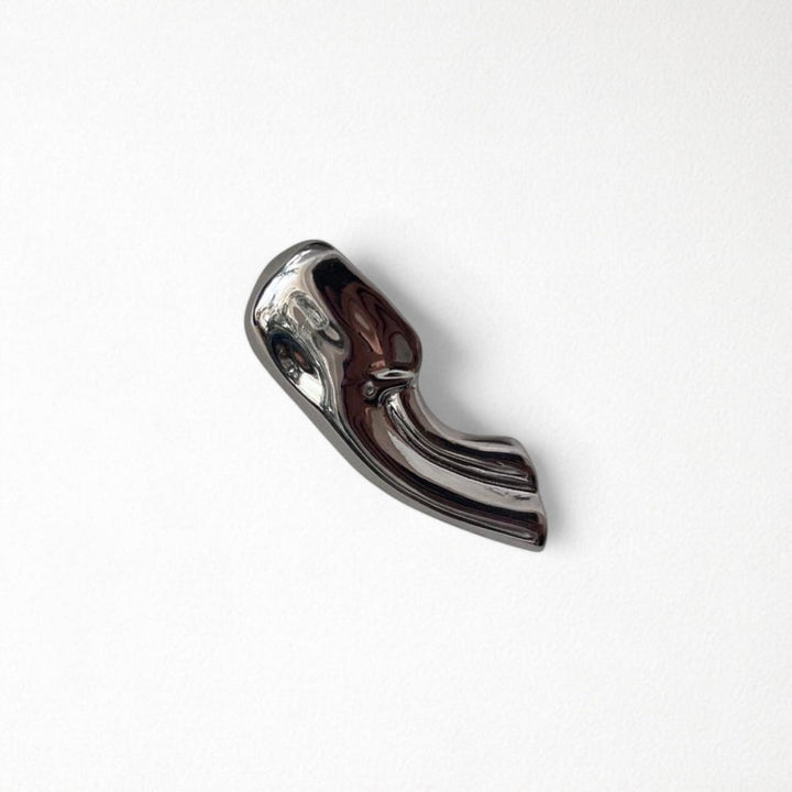Silver ear lobe cuff earring (1 pc)