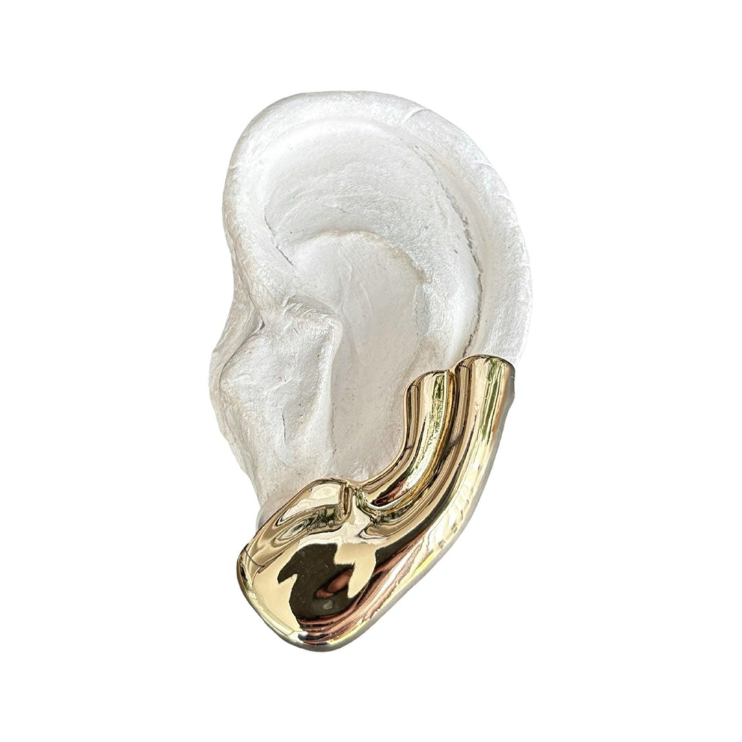 Gold ear cuff earring (1 pc)