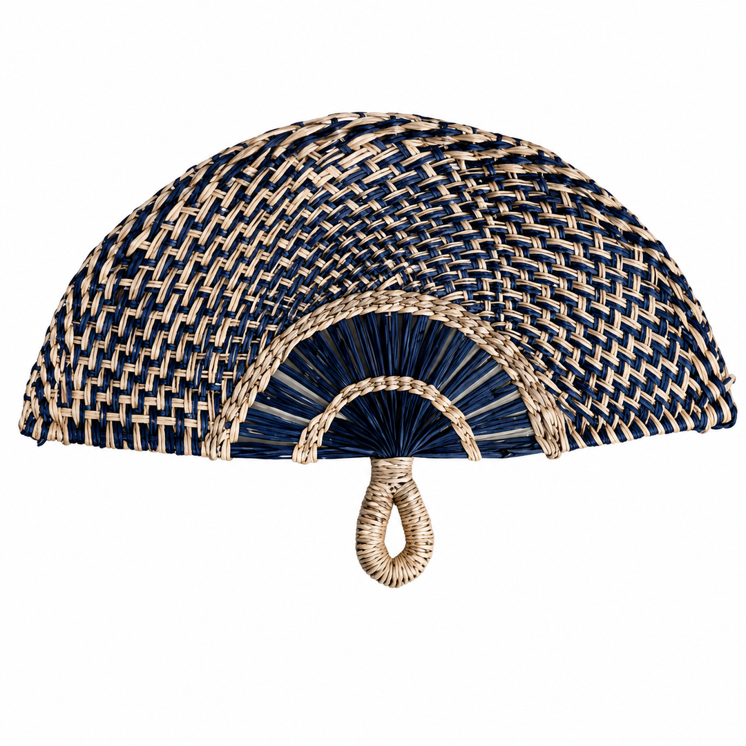 Woven Rattan Fan