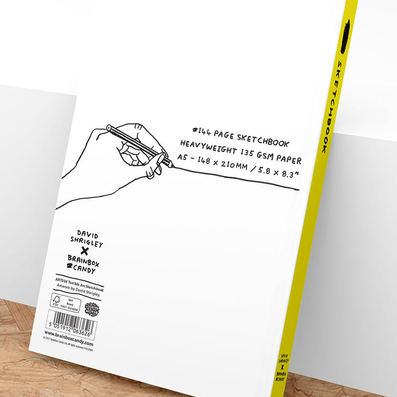 David Shrigley Funny My Artwork Is Terrible Gift Artists Sketchbook