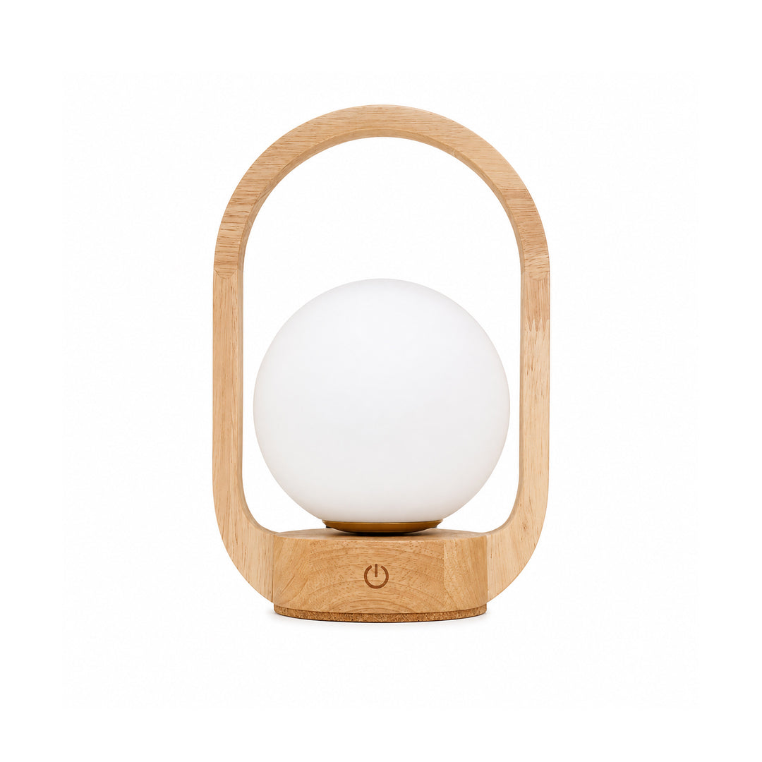 Sixton London Mini Lantern Beech Style Rechargeable Touch Lamp