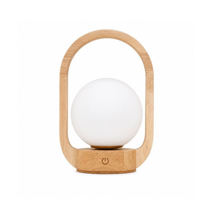 Sixton London Mini Lantern Beech Style Rechargeable Touch Lamp