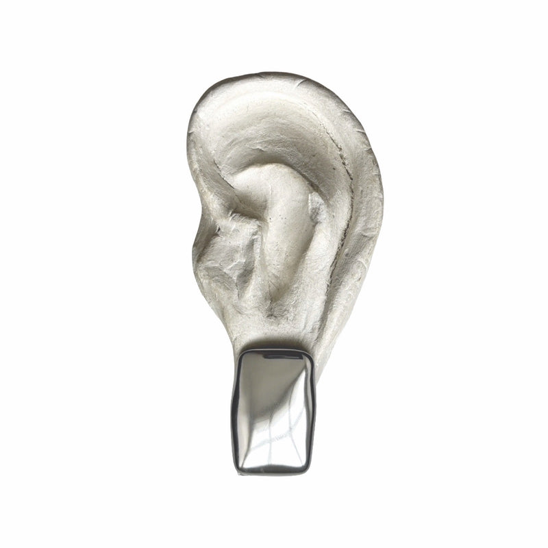 Silver Rectangular Stud Earrings