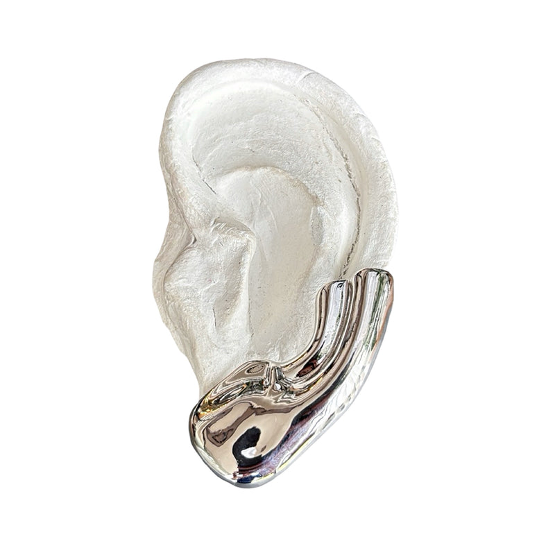 Silver Ear Lobe Cuff Earring (1 Piece)