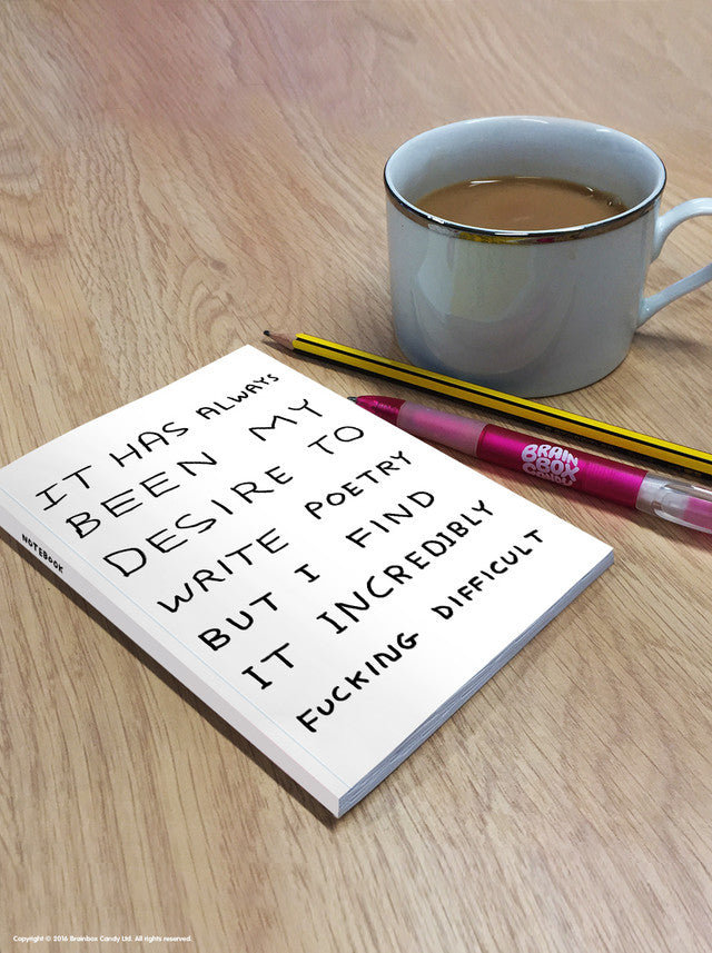 Rude A6 Notebook By David Shrigley - Write Poetry